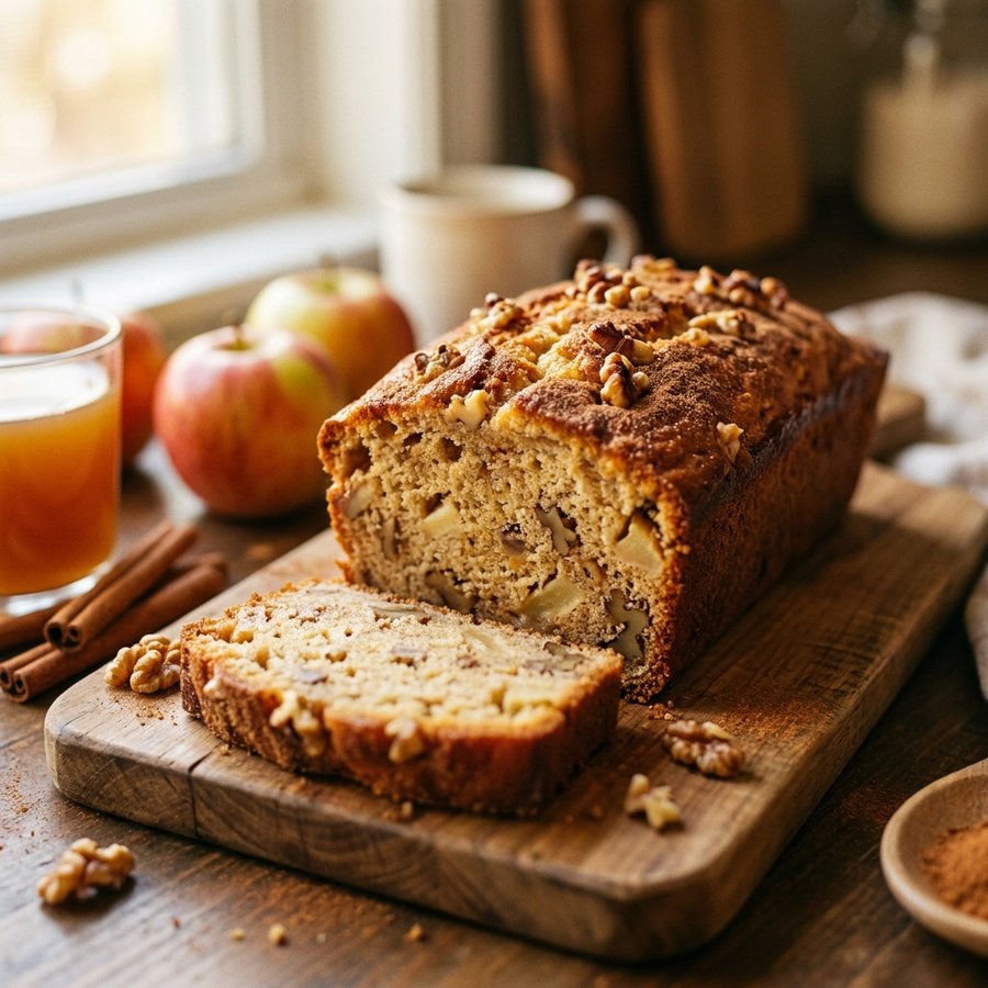 Queque de manzana y canela